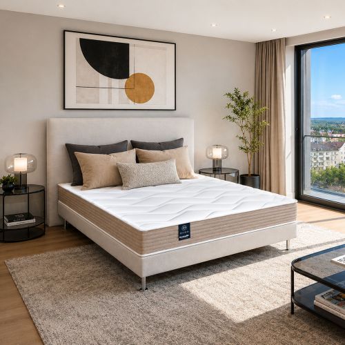 Matelas mousse HR ferme Dunlopillo Camélia