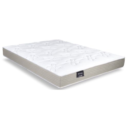 Matelas très ferme 140x200 cm Dunlopillo Dahlia 2 présenté détouré de trois-quarts sur un fond blanc.