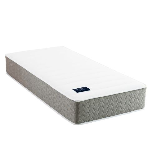 Matelas hybride 90x200 cm vue fond blanc 3/4