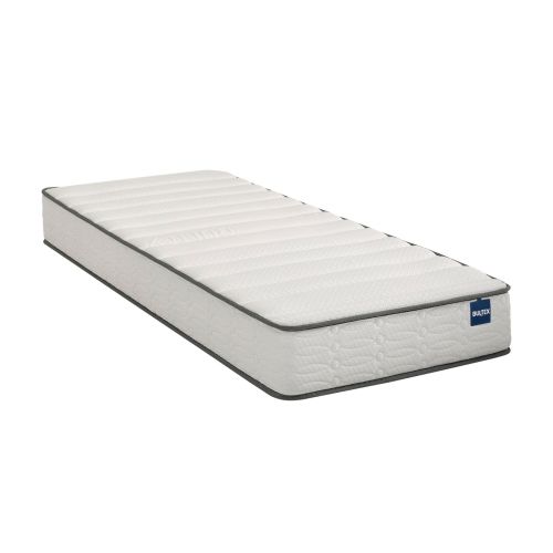 Vue de biais du matelas relax Bultex 2x90x200 cm I Relax sur fond blanc.