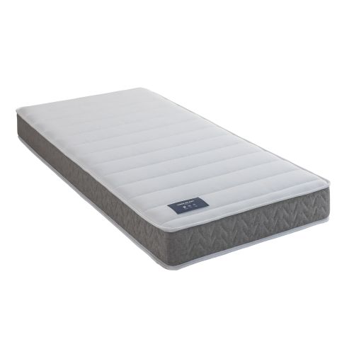Vue d'ensemble du matelas relaxation Symphonie sur fond blanc pour lit articulé.