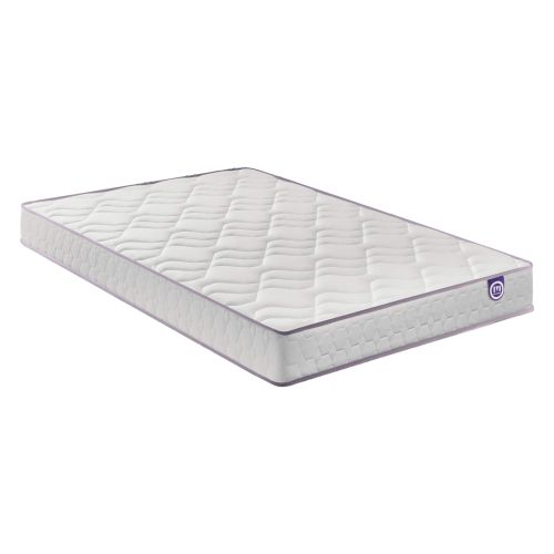 Ensemble Merinos matelas mousse Wise, sommier en kit déco et pieds