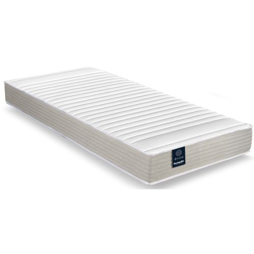 Vue de profil matelas mousse HR ferme compatible literie électrique 2x70x190 cm