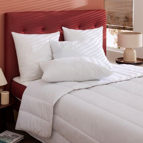 Oreiller éco naturel moelleux enveloppe coton bio Someo