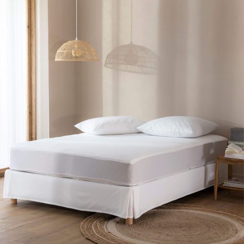 Pack protège matelas et protège oreillers bouclette imperméable 140x200