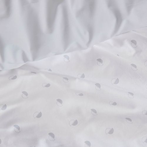 Parure de lit percale Alex nuage - Tradilinge