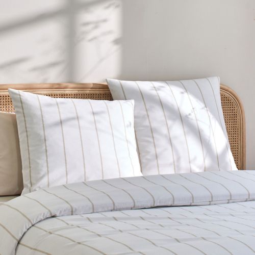 Parure de lit coton rayures 