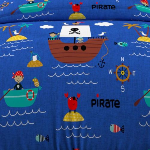 Parure de lit enfant Pirates bleu