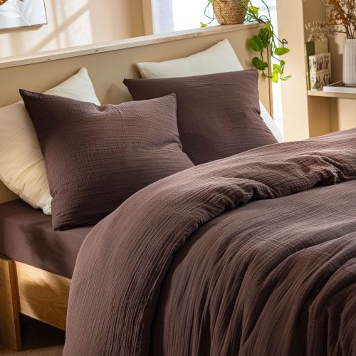 Housse de couette gaze de coton Terre de Nuit JUNE