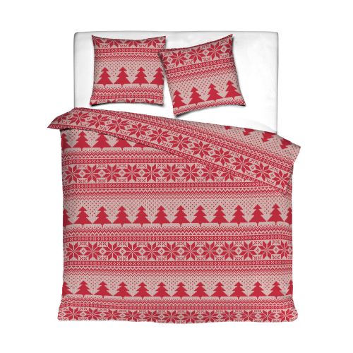 Parure de lit flanelle pin