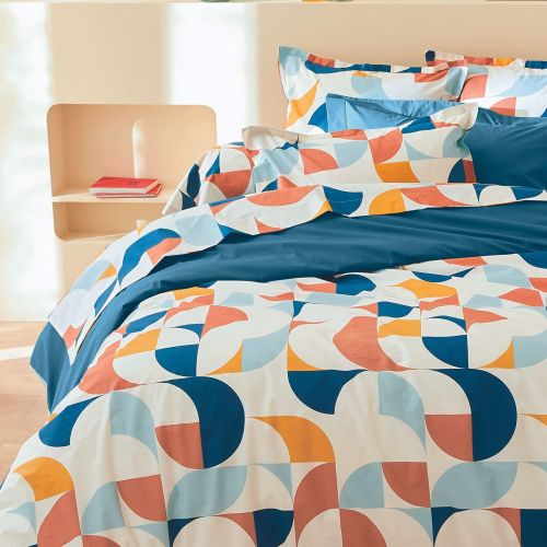 Parure de lit Modulo cobalt - Tradilinge 240x220