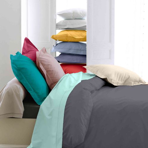 Housse de couette percale lin 140x200 cm - Tradilinge