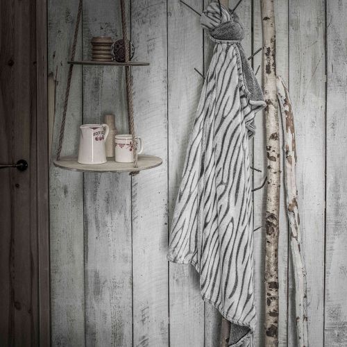 Plaid Today Chalet Écorce gris 125x150