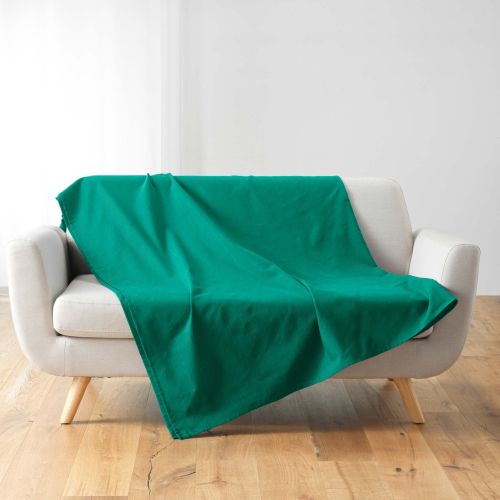 Plaid Lucile polycoton sauge