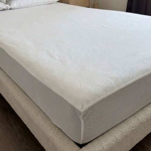 Protège matelas bouclette imperméable - bonnet 27 cm 120x190