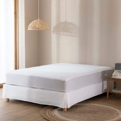 Protège matelas bouclette imperméable - bonnet 27 cm 160x200