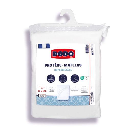 Protège matelas Dodo imperméable - Bonnet 30 à 40 cm 140x190