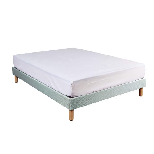 Protège matelas molleton 100% coton bio - bonnet 27 cm 70x190