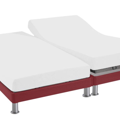 Protège matelas molleton imperméable - bonnet 27 cm TPR pour sommier articulé zoom