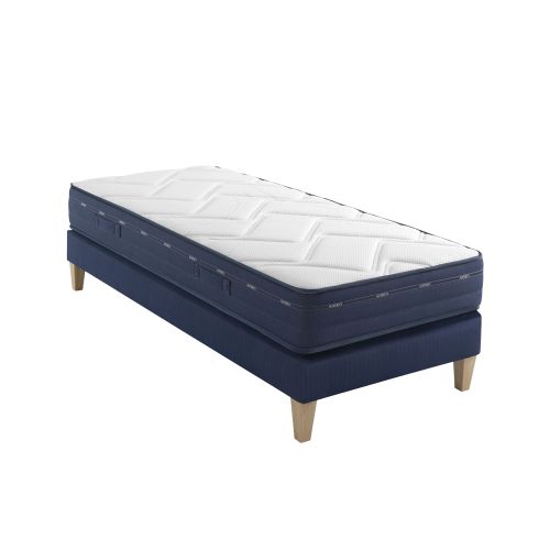 Ensemble matelas ressorts et mémoire de forme, sommier et pieds Rêve 500 - SOMEO