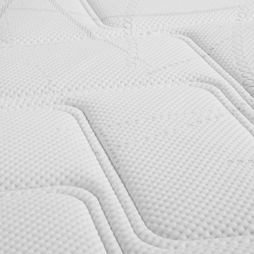 Ensemble matelas ressorts et mémoire de forme, sommier, pieds, couette et oreiller Rêve 500 - SOMEO 180x210