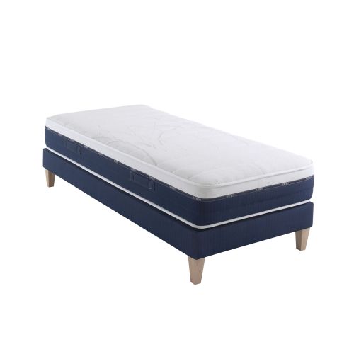 Ensemble matelas ressorts et mémoire de forme, sommier et pieds Rêve 600 - SOMEO