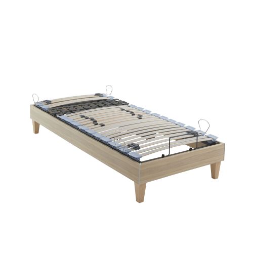 Sommier électrique Someo TPR 50 décor chêne clair 2x90x190