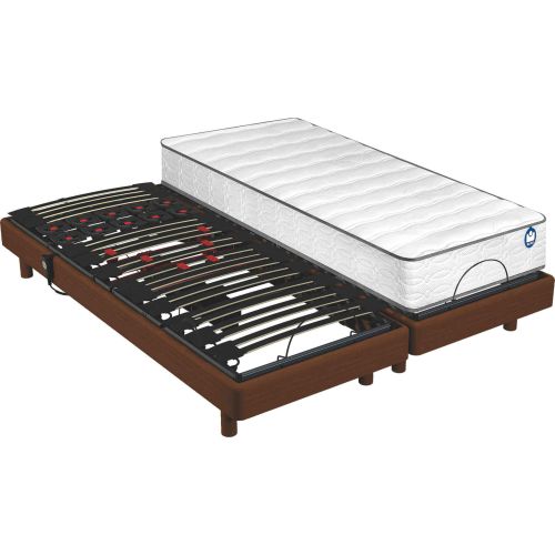 Sommier relaxation cerisier Bultex Pop Art Sigma 2x70x190