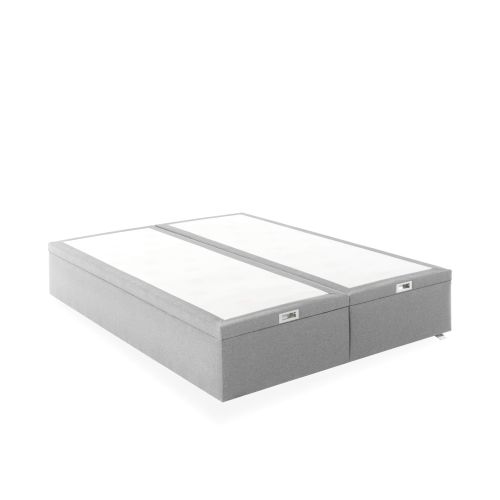 Sommier coffre Tempur gris