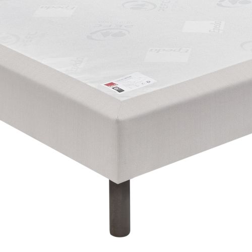 Sommier Epeda confort médium gris souris 18 cm NATURE 70x190