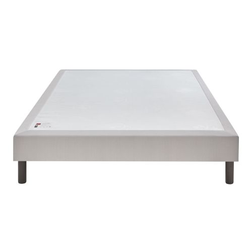 Ensemble Epeda matelas ressorts ensachés, mémoire de forme et laine L’Escapade, sommier Nature confort médium et pieds