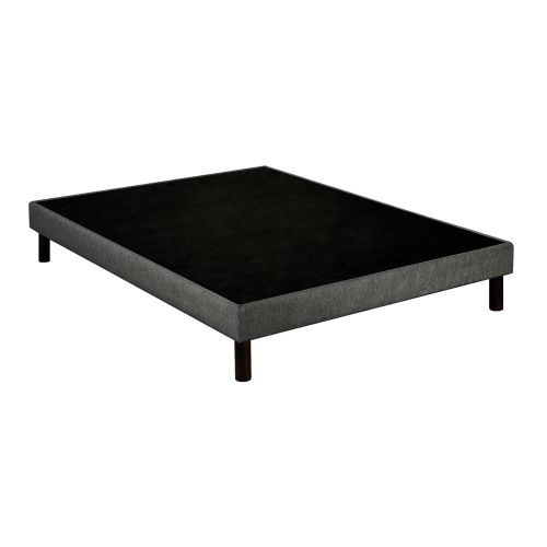 Sommier déco tapissier Unic gris - Epeda