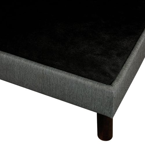 Sommier déco tapissier Unic gris - Epeda