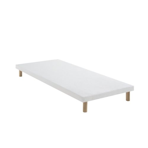 Sommier extra-plat tapissier blanc 7 cm Étoile - SOMEO