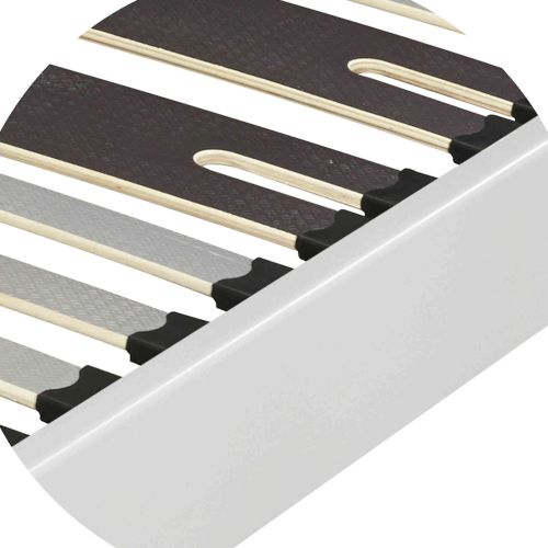 Sommier kit décor blanc zone lombaire renforcée 140x190