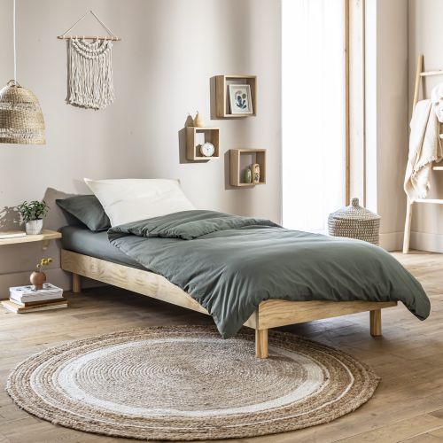Sommier kit en bois massif naturel ambiance nu