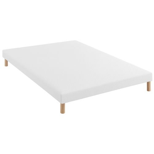 Sommier tapissier en tissu gris Terre de Nuit