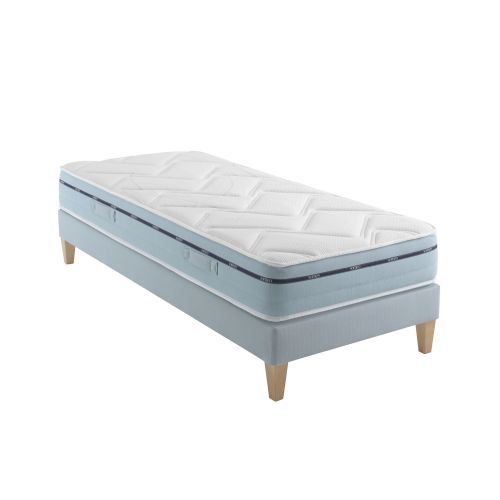 Ensemble matelas mémoire de forme, sommier et pieds Songe 500 - SOMEO 110x200