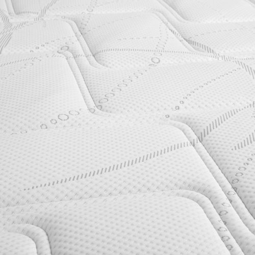 Ensemble matelas mémoire de forme, sommier, pieds, couette et oreiller Songe 500 - SOMEO 180x200