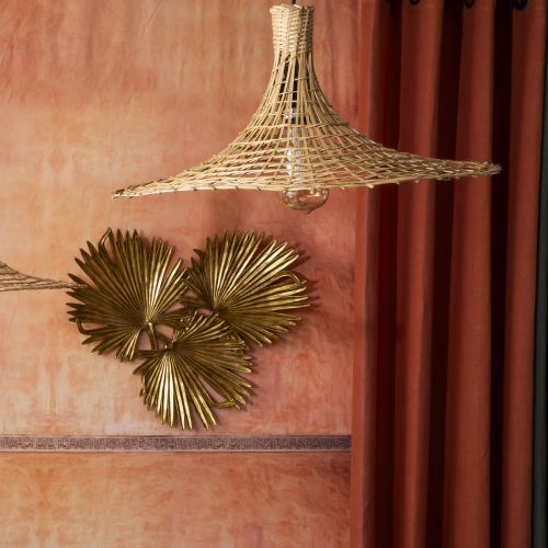 Suspension Palmera en rafia 