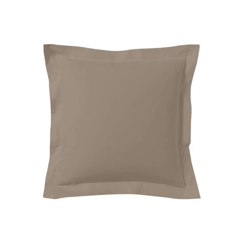 Lot de 2 taies d'oreillers biscuit 100% coton