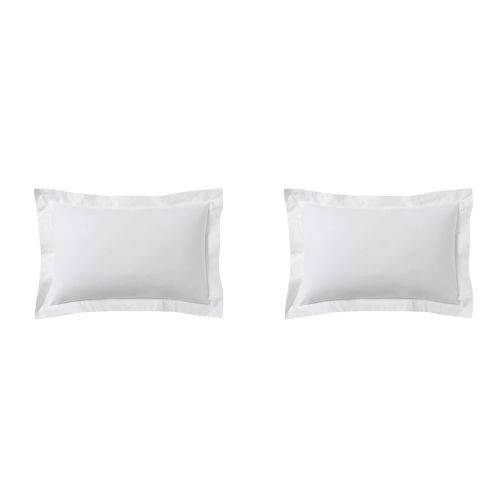 Lot de 2 taies d'oreillers 100% coton