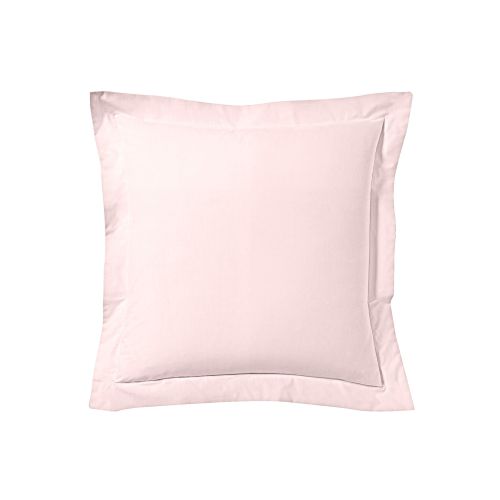 Lot de 2 taies d'oreiller rose aube 100% lin 65x65 cm