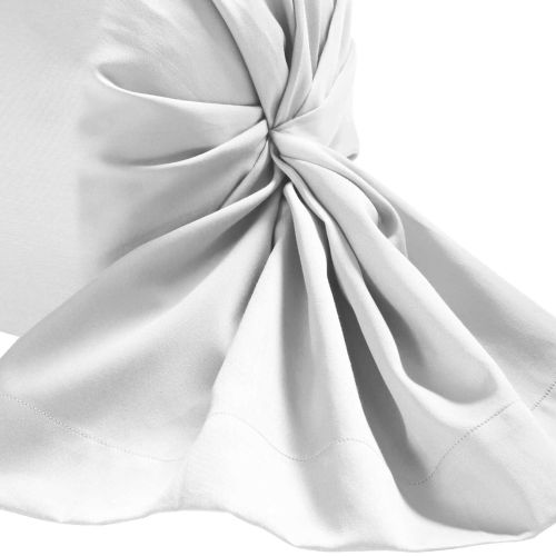 Taie de traversin blanche 100% coton 180 cm