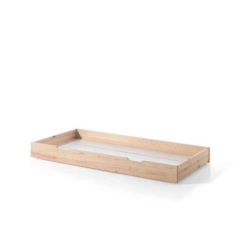 Lit cabane enfant à barreaux en bois massif 90x200 avec tiroir de lit - LT2025