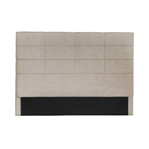 Tête de lit déco aspect quadrillé beige