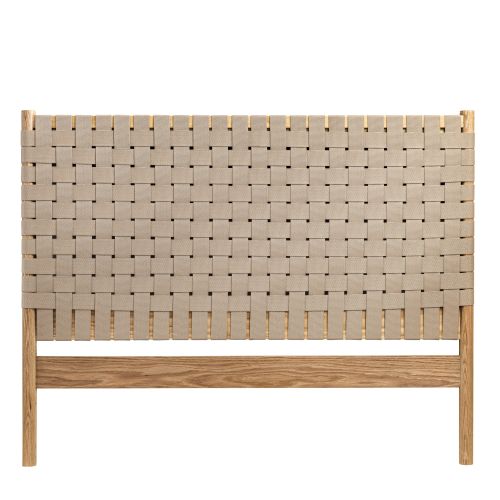Tête de lit à lanières 160 cm en bois naturel - Terre de Nuit