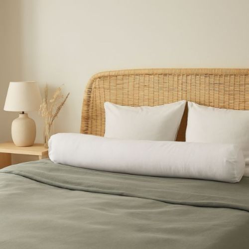 Traversin anti-acariens enveloppe 100% coton