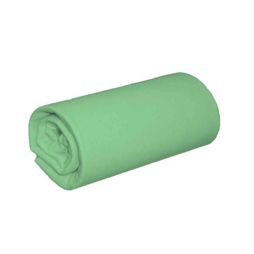 Lot de 2 draps housses jersey vert jade bonnet 30 cm