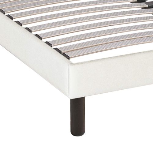 Sommier kit déco écru tapissier - 160x200